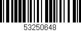 Código de barras (EAN, GTIN, SKU, ISBN): '53250648'