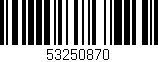 Código de barras (EAN, GTIN, SKU, ISBN): '53250870'