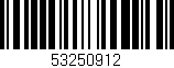 Código de barras (EAN, GTIN, SKU, ISBN): '53250912'
