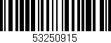 Código de barras (EAN, GTIN, SKU, ISBN): '53250915'
