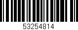 Código de barras (EAN, GTIN, SKU, ISBN): '53254814'