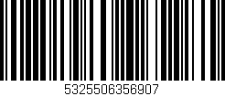 Código de barras (EAN, GTIN, SKU, ISBN): '5325506356907'