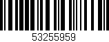 Código de barras (EAN, GTIN, SKU, ISBN): '53255959'
