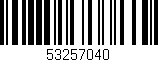 Código de barras (EAN, GTIN, SKU, ISBN): '53257040'