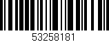 Código de barras (EAN, GTIN, SKU, ISBN): '53258181'