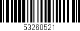 Código de barras (EAN, GTIN, SKU, ISBN): '53260521'
