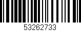 Código de barras (EAN, GTIN, SKU, ISBN): '53262733'