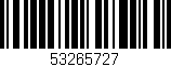 Código de barras (EAN, GTIN, SKU, ISBN): '53265727'