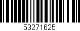 Código de barras (EAN, GTIN, SKU, ISBN): '53271625'