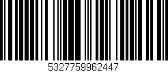 Código de barras (EAN, GTIN, SKU, ISBN): '5327759962447'