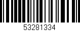 Código de barras (EAN, GTIN, SKU, ISBN): '53281334'
