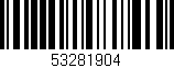 Código de barras (EAN, GTIN, SKU, ISBN): '53281904'