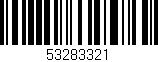 Código de barras (EAN, GTIN, SKU, ISBN): '53283321'