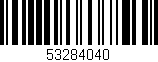 Código de barras (EAN, GTIN, SKU, ISBN): '53284040'