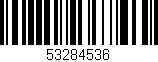 Código de barras (EAN, GTIN, SKU, ISBN): '53284536'