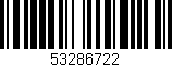 Código de barras (EAN, GTIN, SKU, ISBN): '53286722'