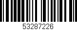 Código de barras (EAN, GTIN, SKU, ISBN): '53287226'