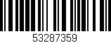 Código de barras (EAN, GTIN, SKU, ISBN): '53287359'