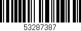 Código de barras (EAN, GTIN, SKU, ISBN): '53287387'