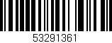 Código de barras (EAN, GTIN, SKU, ISBN): '53291361'