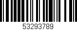 Código de barras (EAN, GTIN, SKU, ISBN): '53293789'