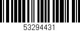 Código de barras (EAN, GTIN, SKU, ISBN): '53294431'