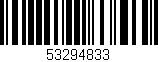 Código de barras (EAN, GTIN, SKU, ISBN): '53294833'