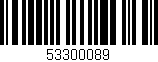 Código de barras (EAN, GTIN, SKU, ISBN): '53300089'
