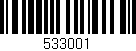 Código de barras (EAN, GTIN, SKU, ISBN): '533001'