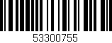Código de barras (EAN, GTIN, SKU, ISBN): '53300755'