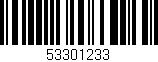 Código de barras (EAN, GTIN, SKU, ISBN): '53301233'
