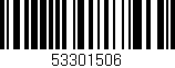 Código de barras (EAN, GTIN, SKU, ISBN): '53301506'
