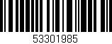 Código de barras (EAN, GTIN, SKU, ISBN): '53301985'