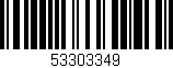 Código de barras (EAN, GTIN, SKU, ISBN): '53303349'
