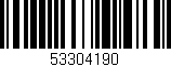 Código de barras (EAN, GTIN, SKU, ISBN): '53304190'