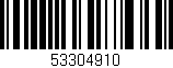 Código de barras (EAN, GTIN, SKU, ISBN): '53304910'