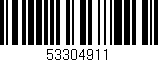 Código de barras (EAN, GTIN, SKU, ISBN): '53304911'