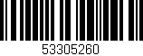 Código de barras (EAN, GTIN, SKU, ISBN): '53305260'
