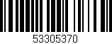 Código de barras (EAN, GTIN, SKU, ISBN): '53305370'