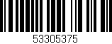 Código de barras (EAN, GTIN, SKU, ISBN): '53305375'
