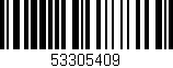 Código de barras (EAN, GTIN, SKU, ISBN): '53305409'