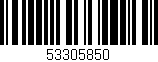 Código de barras (EAN, GTIN, SKU, ISBN): '53305850'