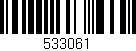 Código de barras (EAN, GTIN, SKU, ISBN): '533061'