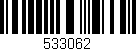 Código de barras (EAN, GTIN, SKU, ISBN): '533062'