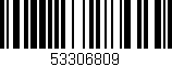 Código de barras (EAN, GTIN, SKU, ISBN): '53306809'