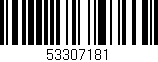 Código de barras (EAN, GTIN, SKU, ISBN): '53307181'