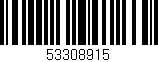 Código de barras (EAN, GTIN, SKU, ISBN): '53308915'