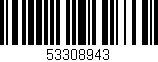 Código de barras (EAN, GTIN, SKU, ISBN): '53308943'