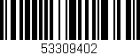 Código de barras (EAN, GTIN, SKU, ISBN): '53309402'