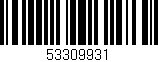 Código de barras (EAN, GTIN, SKU, ISBN): '53309931'